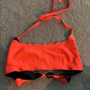Scalloped reversible bikini top